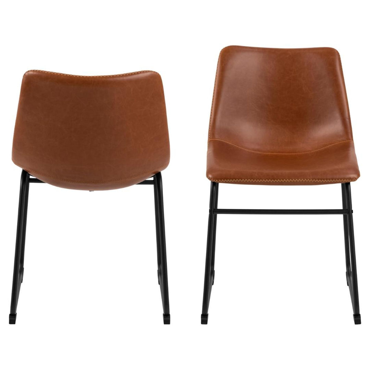 Mathilde Matstol PU Vintage Konjak