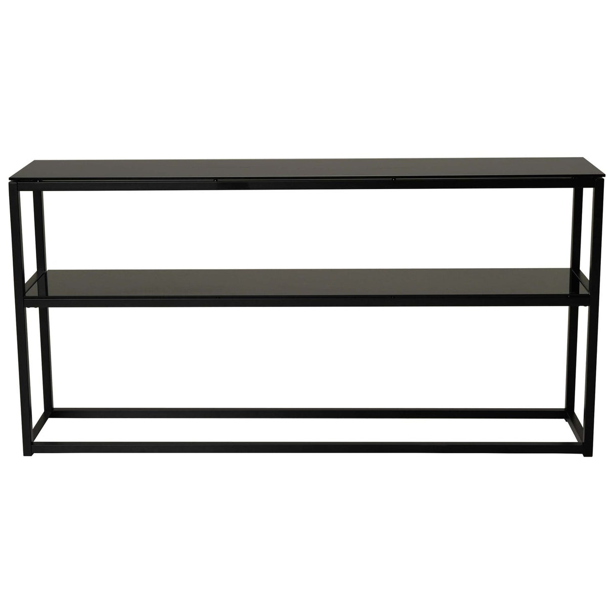 Pierre Svart Glas/Svart Ram Konsollbord