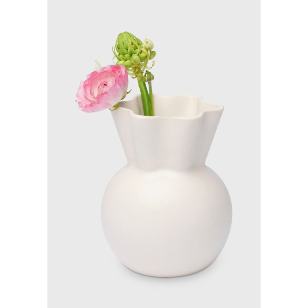 Eva Stoer Nielsen Vas Vit, 14 cm