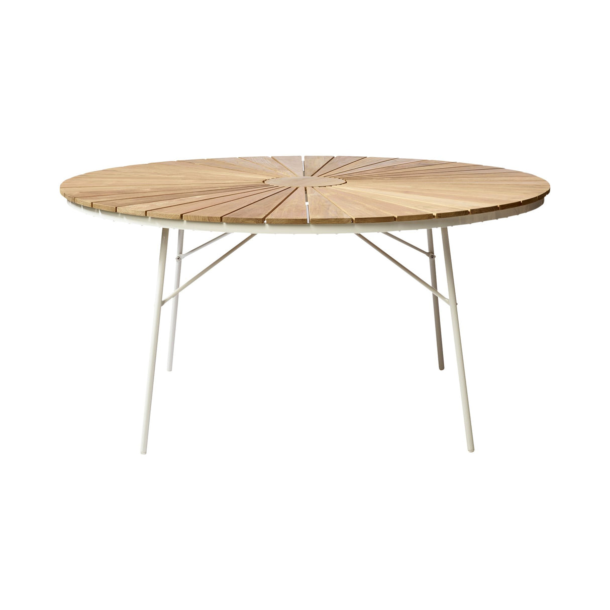 Ellen Trädgårdsbord i Teak och Aluminium 150 cm, Vit