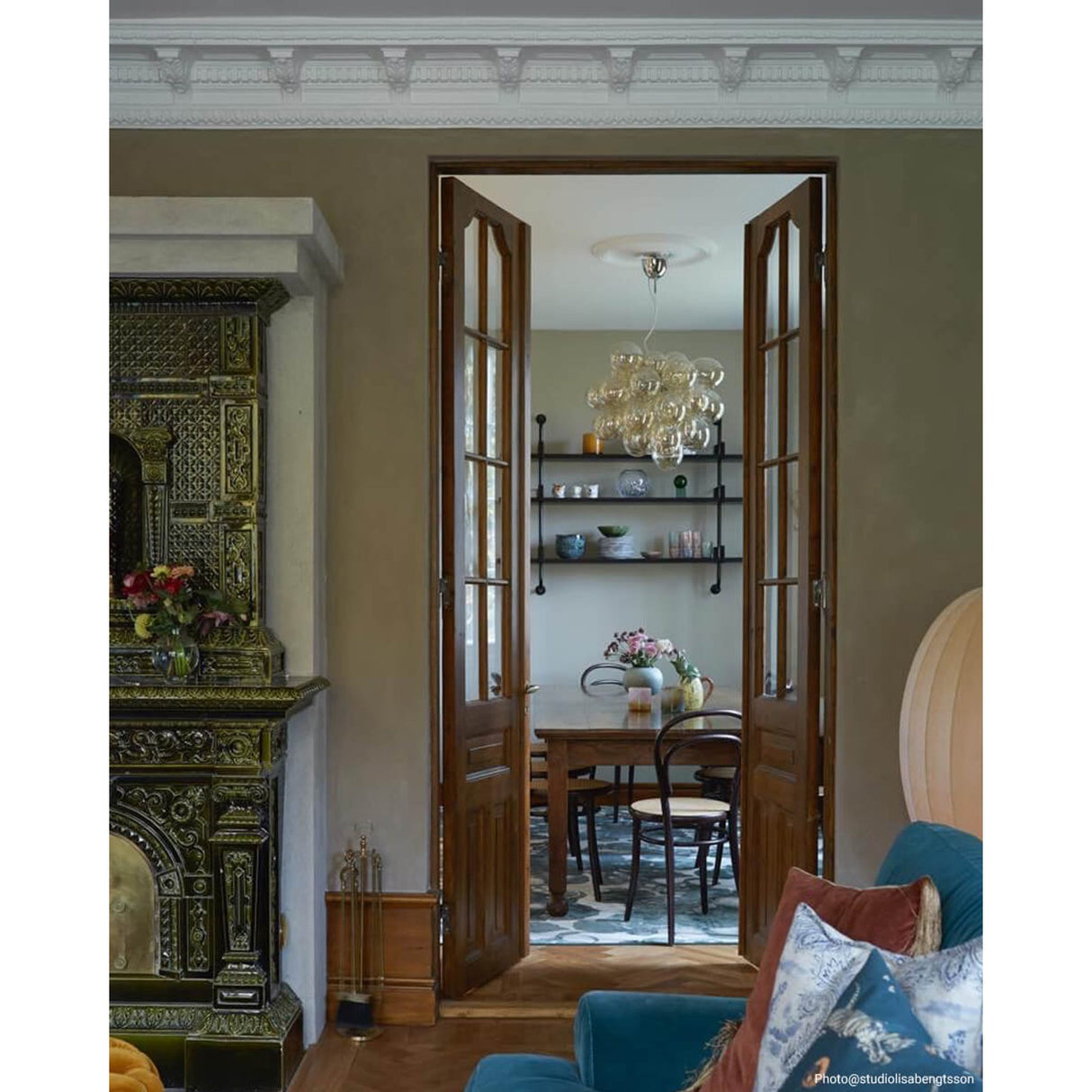 Gross Grande Taklampa Amber