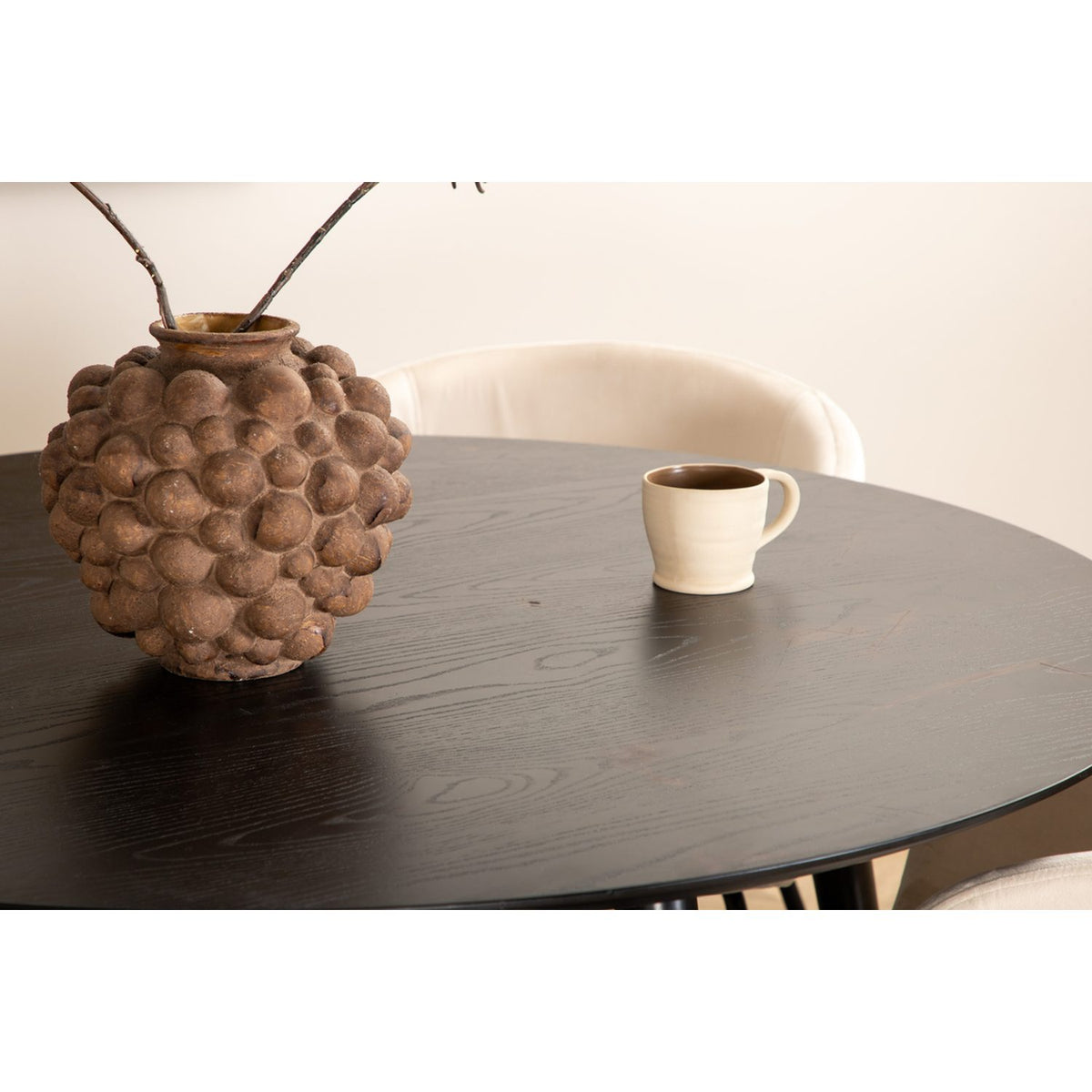 Dipp, Berit Rund matgrupp Beige, Svart, Svart, ⌀115