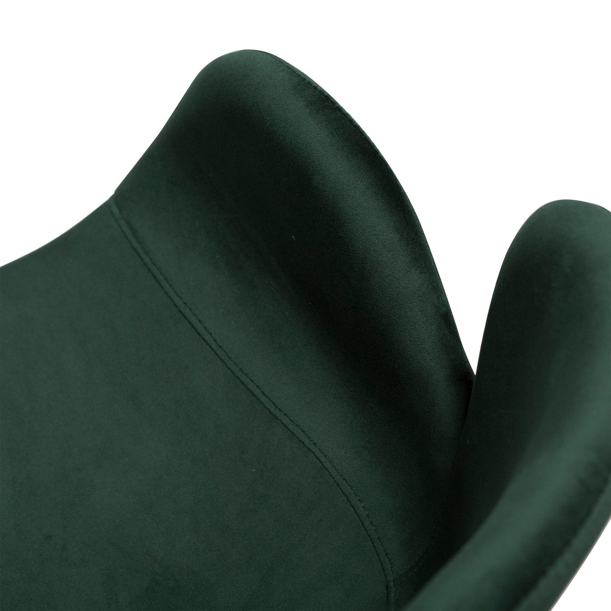 Gaia Stol Emerald Green Velvet, Black
