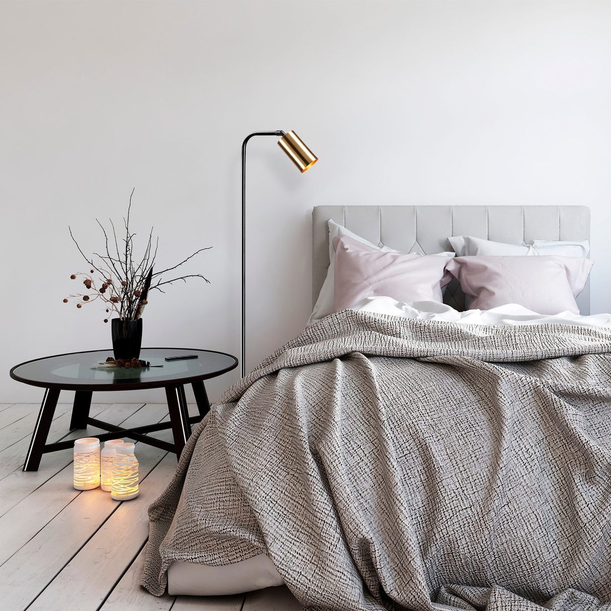Evor Golvlampa svart / vintage