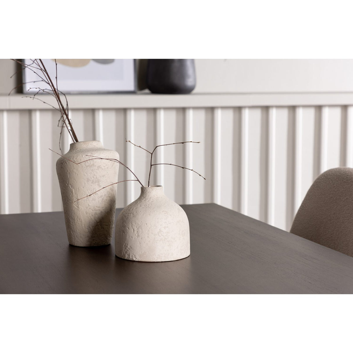Kaseidon, Polar Rektangulär matgrupp Beige,Svart, Mörkbrun, 120 x 80