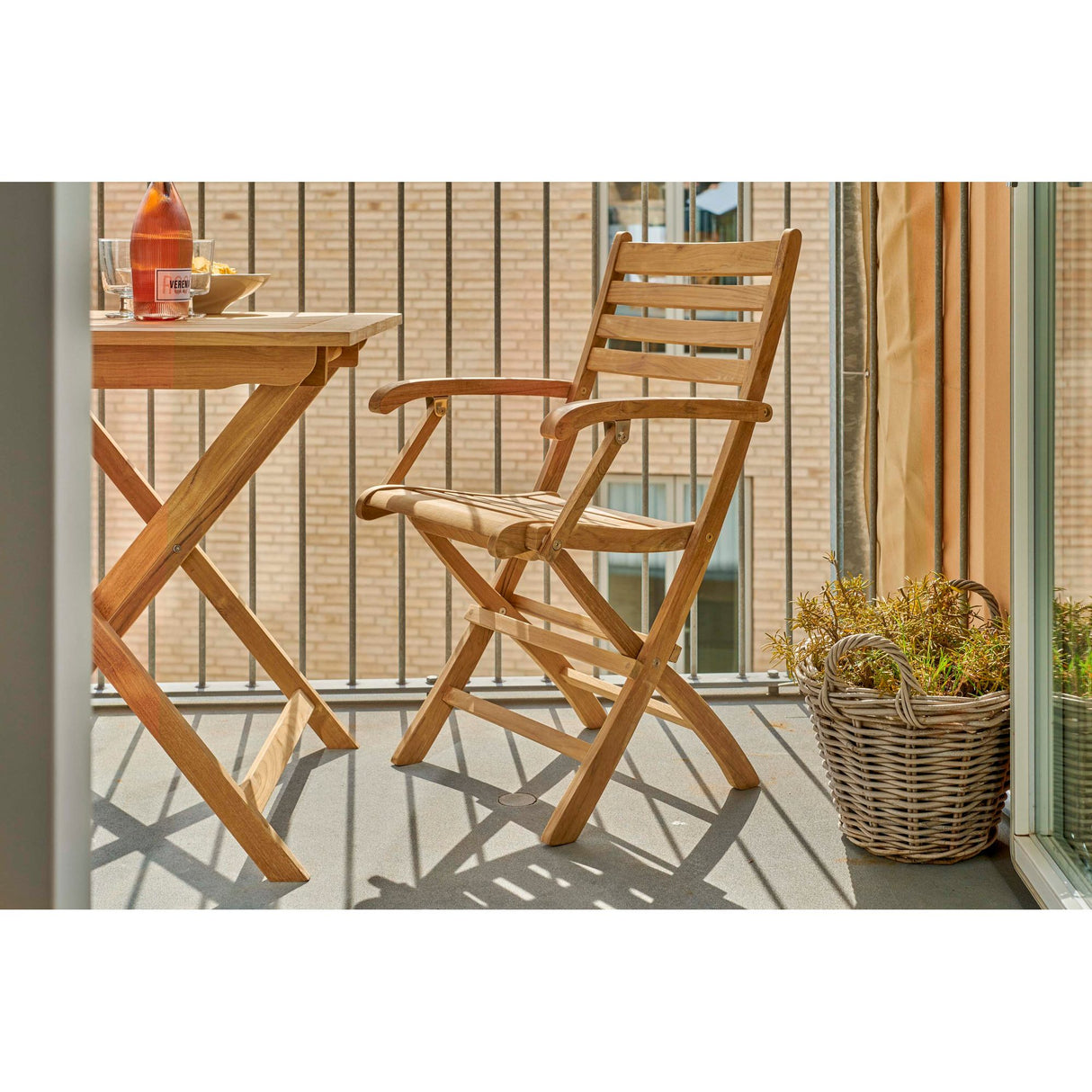 York 70x70 cm Klaffbord Teak