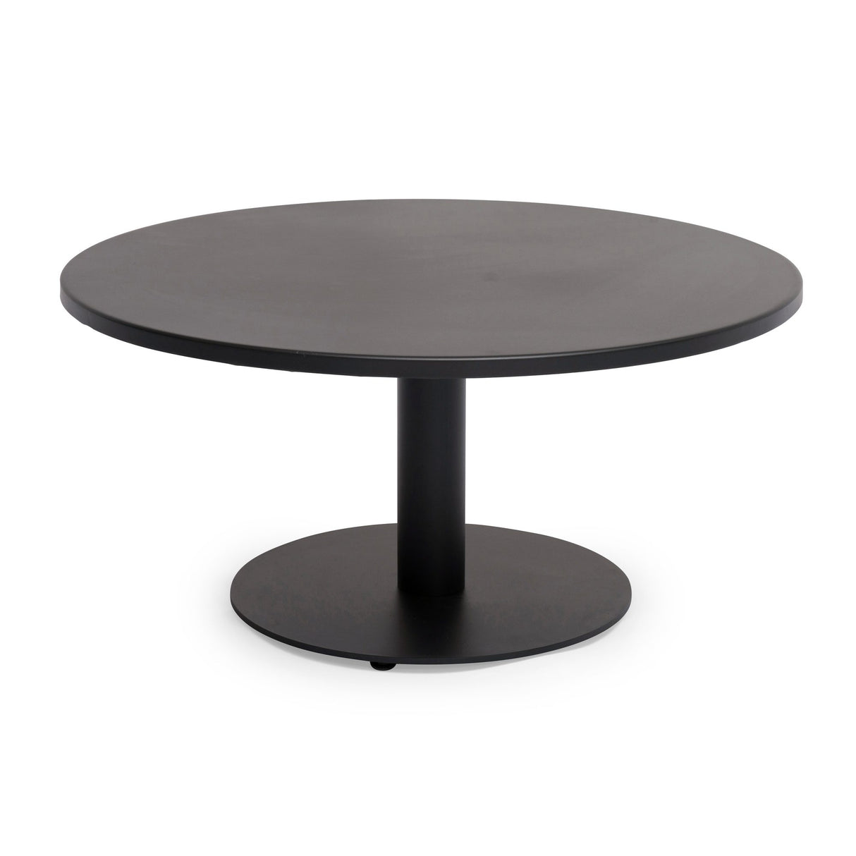 Näsby Utesoffbord Ø80 cm Svart