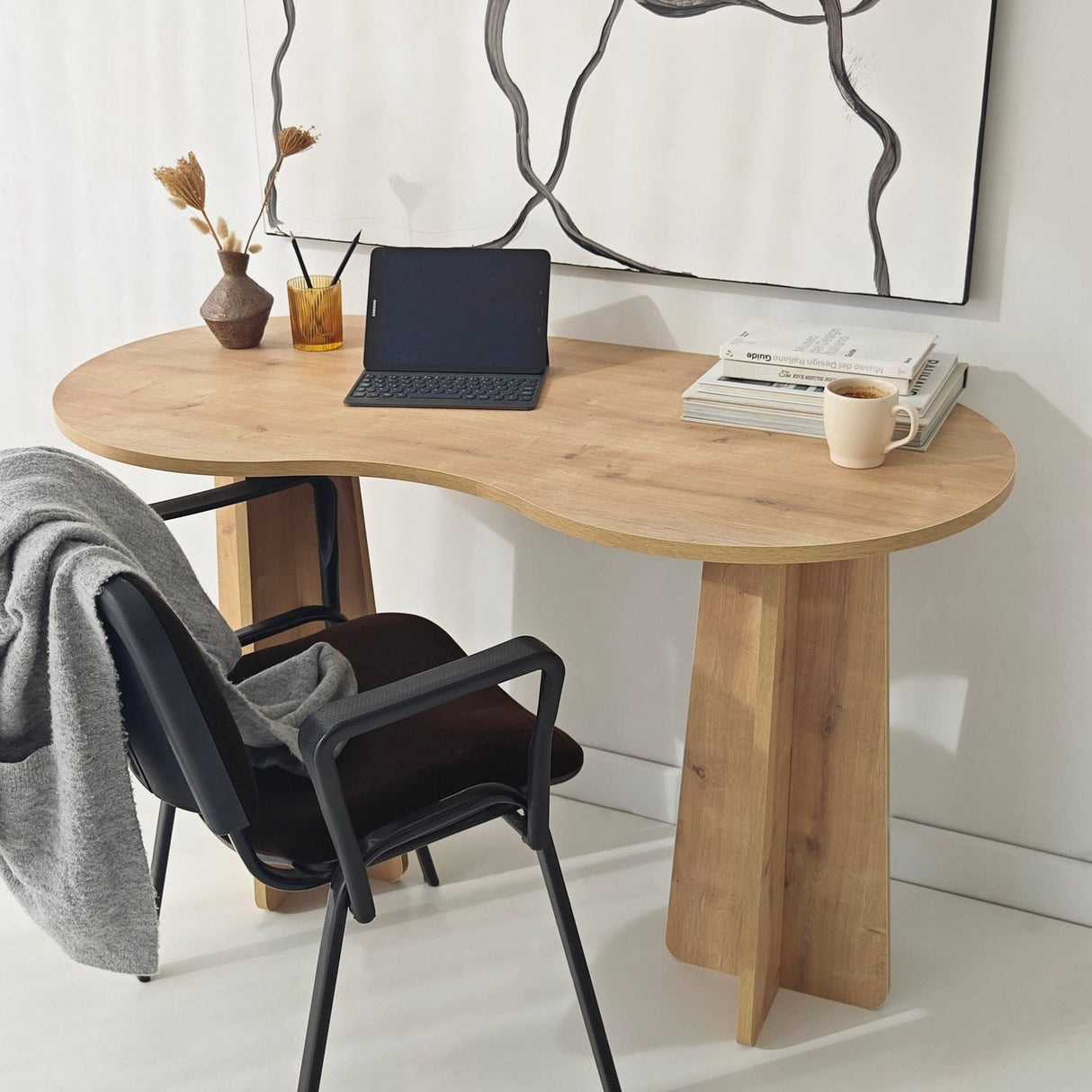 Nicosia (120 x 75 x 60 cm) Skrivbord Sapphire Oak