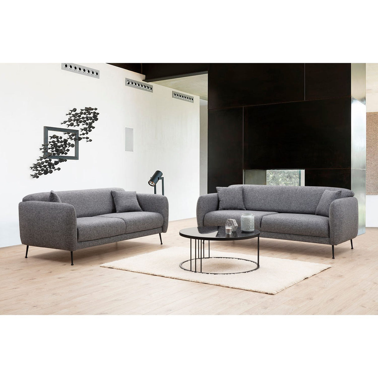 La Paz (214 x 98 x 85 cm) 3-sits bäddsoffa Grå