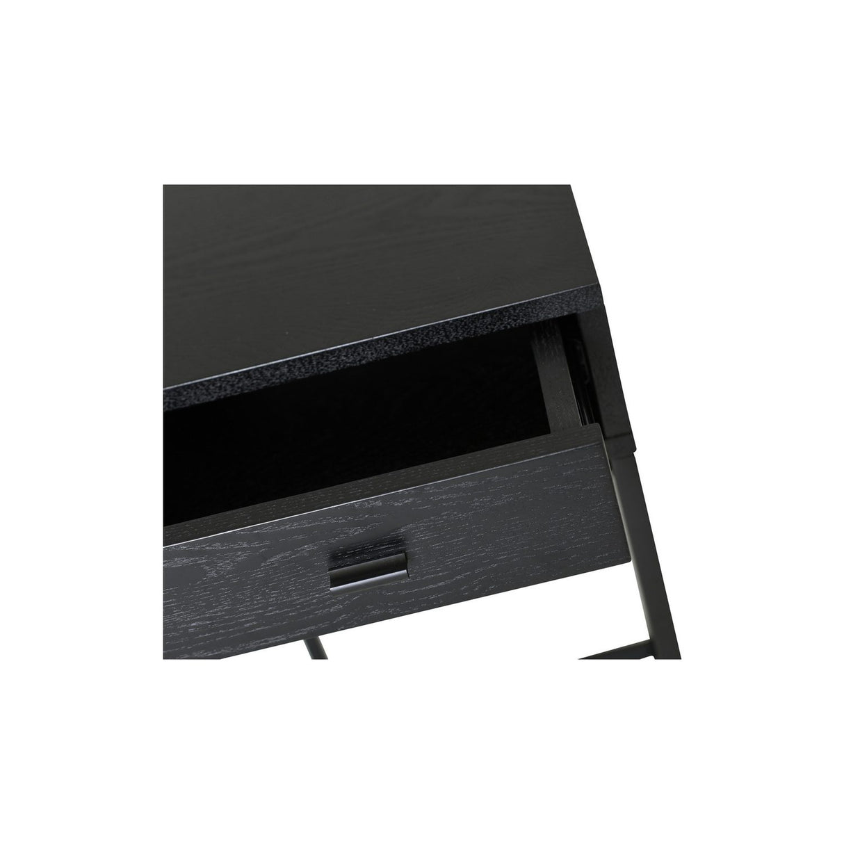 Regal Sängbord Svartlackad Ask, 60 cm
