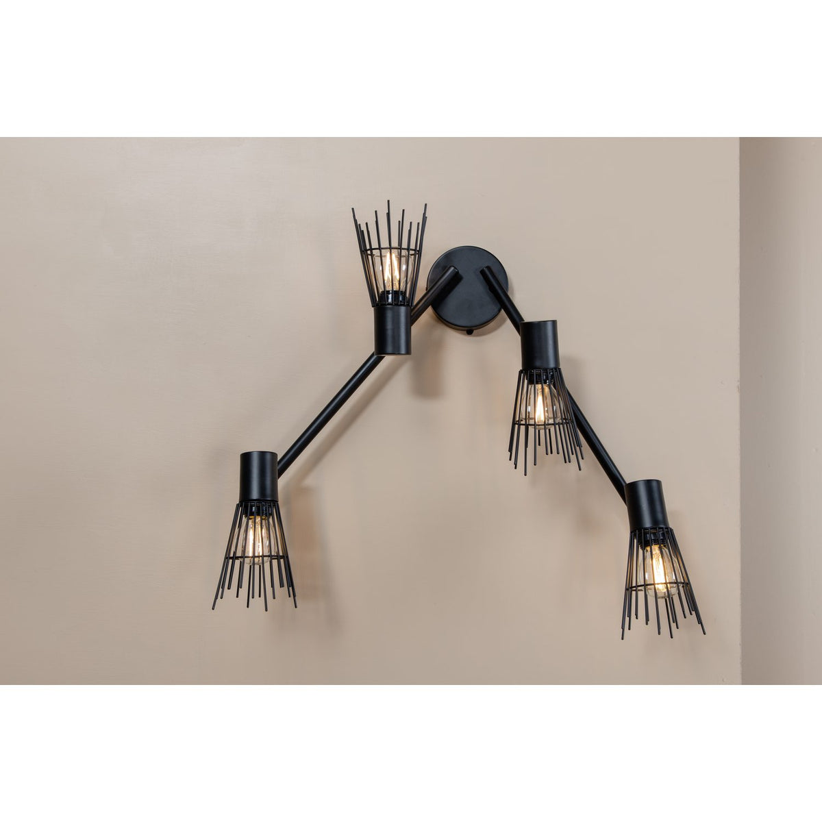 Pico Vägglampa Svart, 19 x 15 x 70