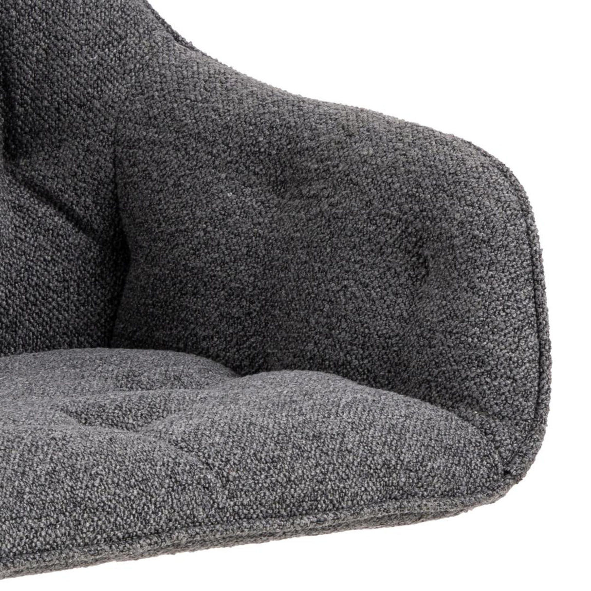 Toulon Karmstol Snurr Monza tyg Antracit