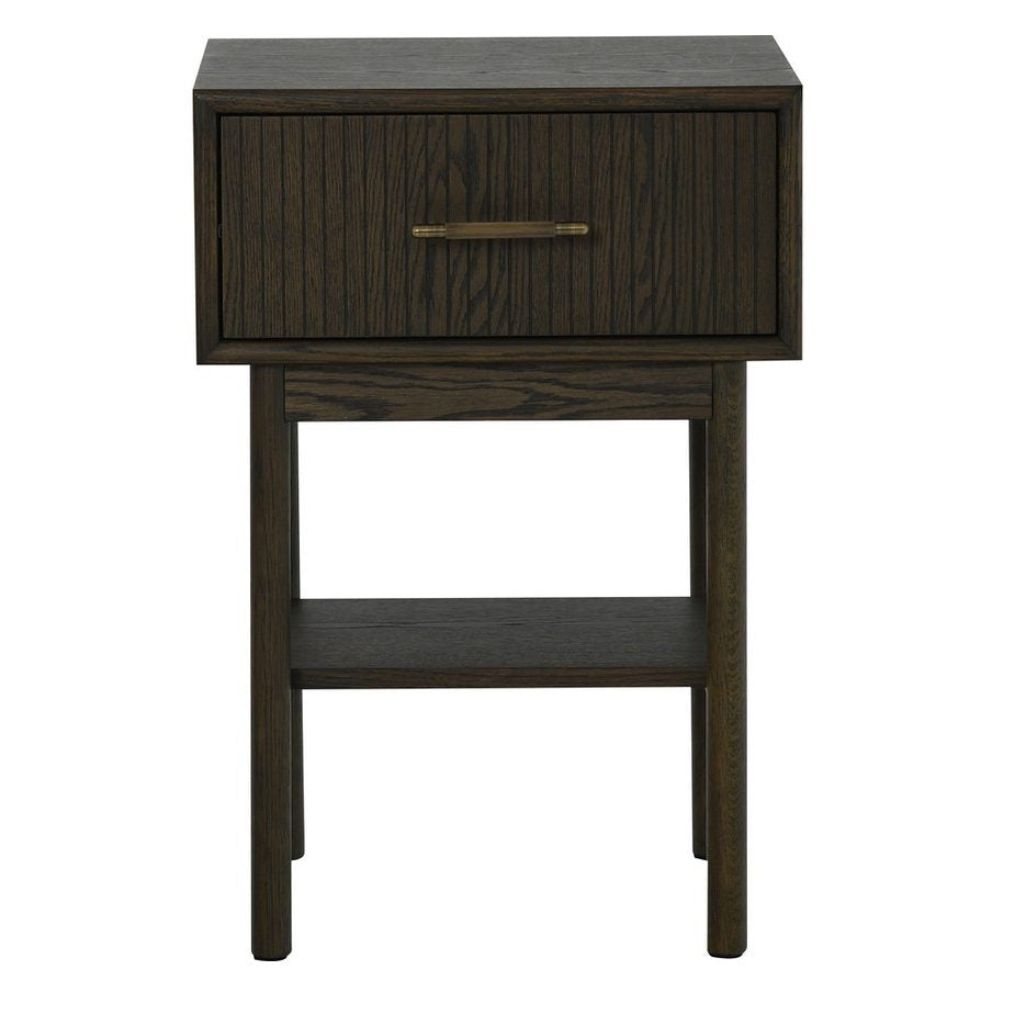 Lyon Sängbord 1 låda Brunlackad ek, 66 cm