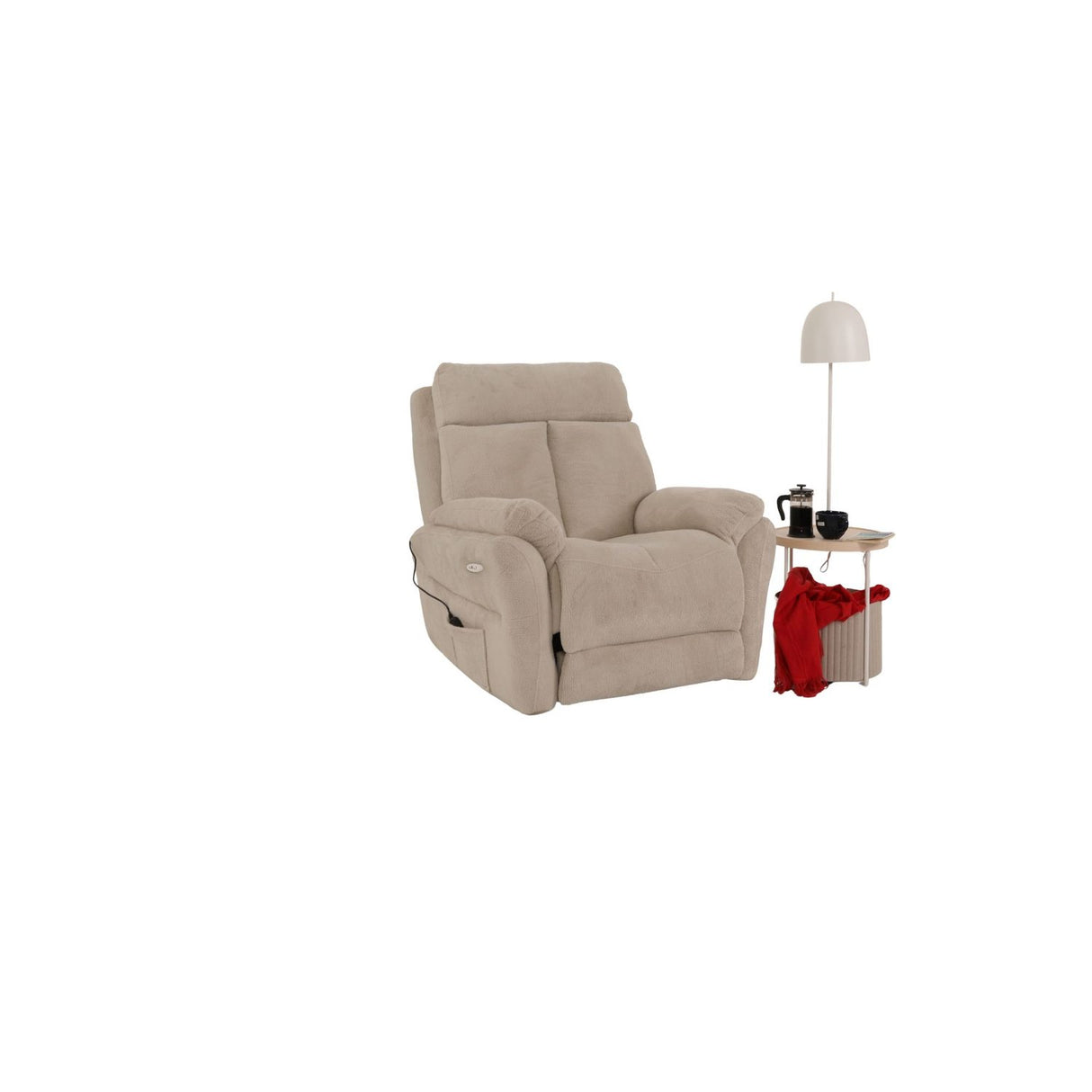 Angela Electric Reclinerfåtölj Kräm