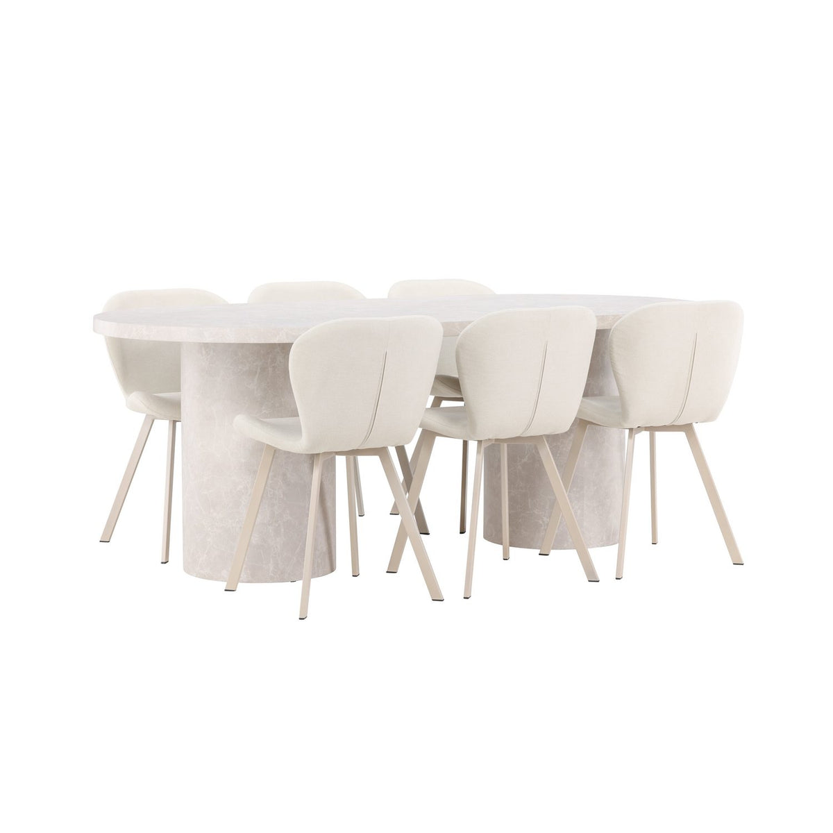 Narvik, Lilja Oval matgrupp Beige, Beige, 200 x 100