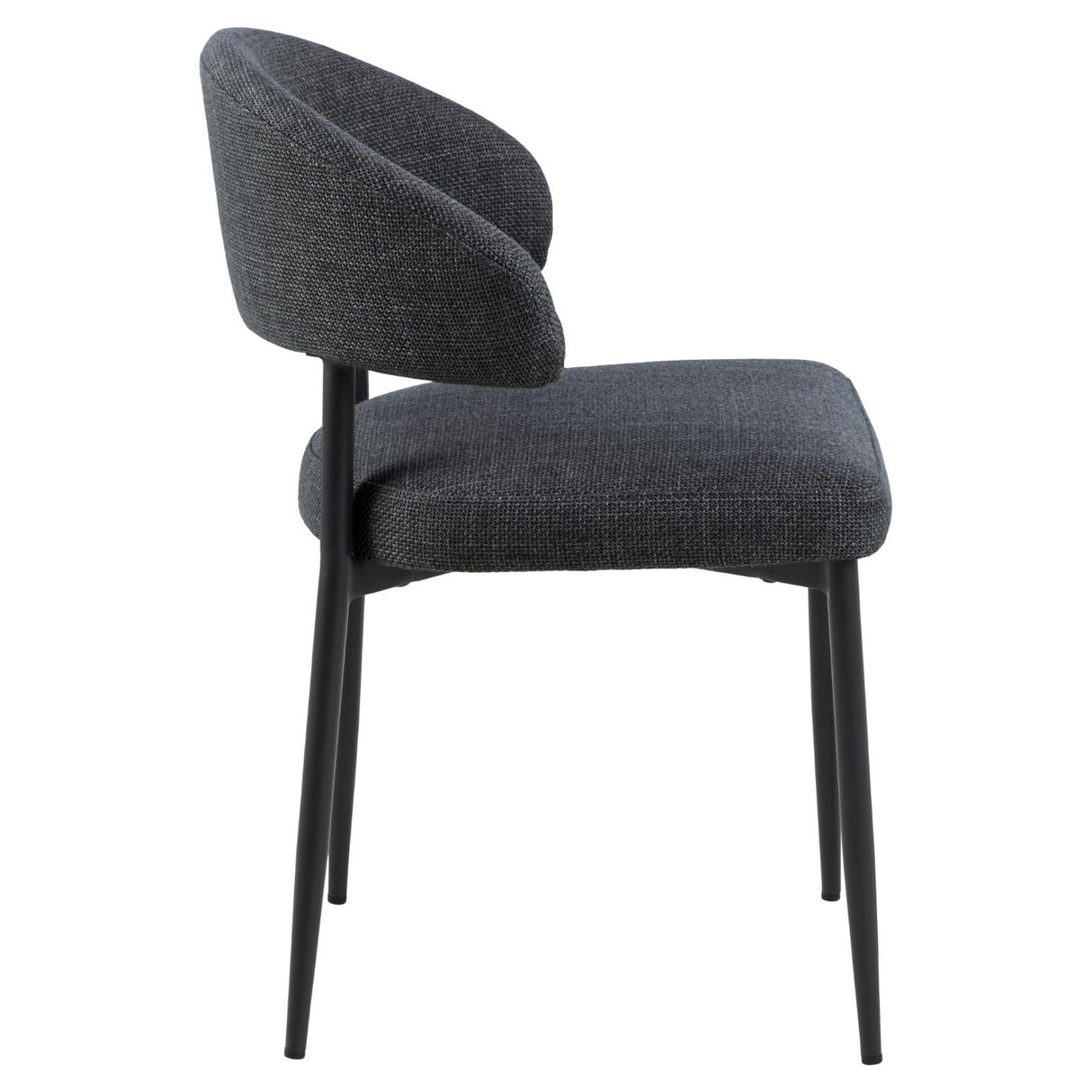 Kaley Matstol Basel tyg Mörkgrå