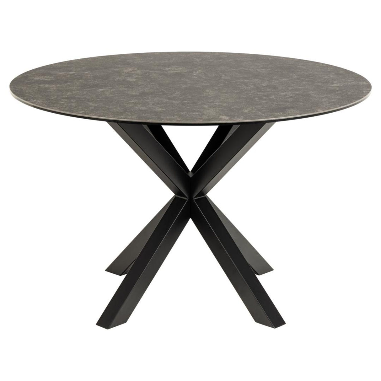 Verdun Matbord Rund 119 cm Svart Keramik