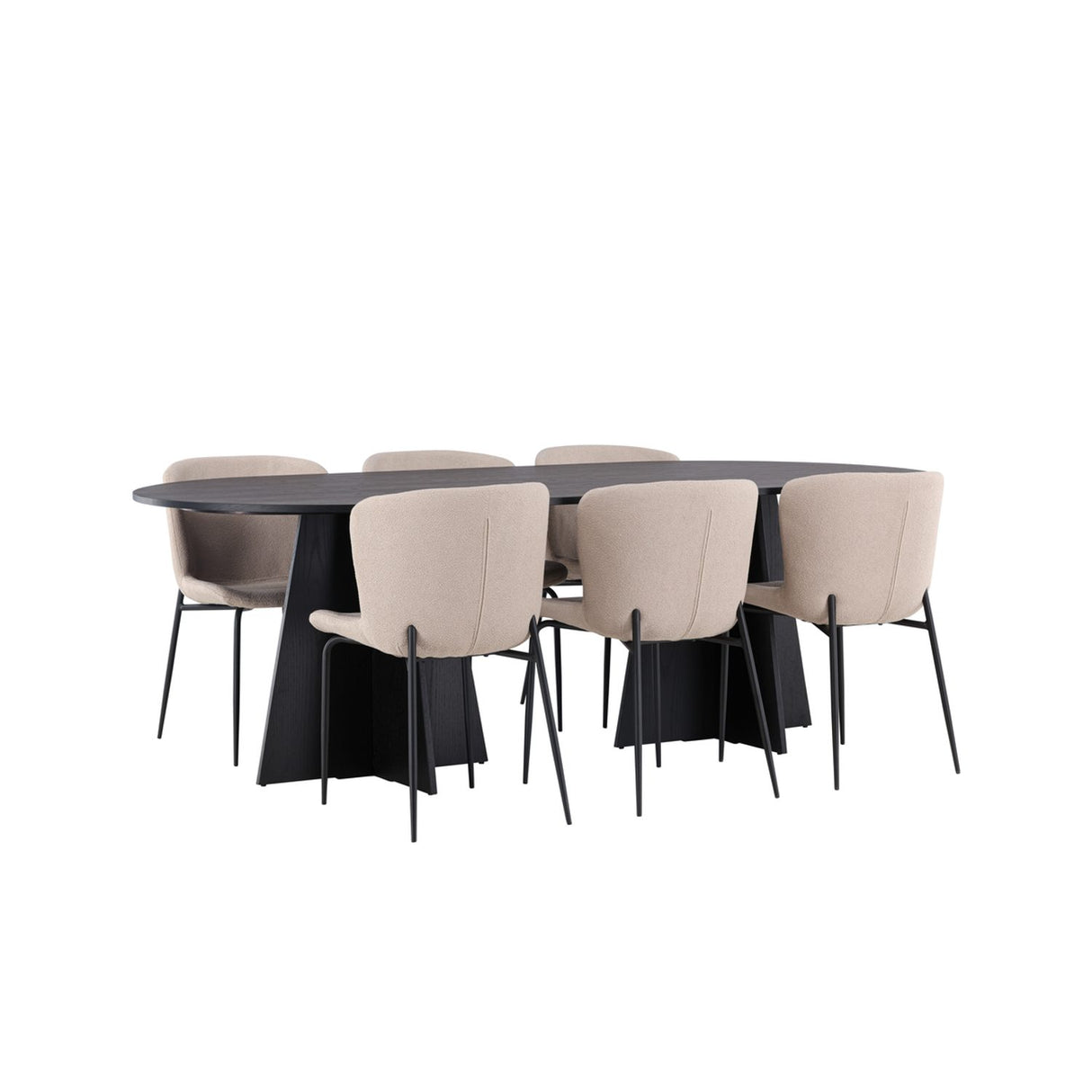 Bootcut, Modesto Oval matgrupp Svart,Brun, Svart, 230 x 115