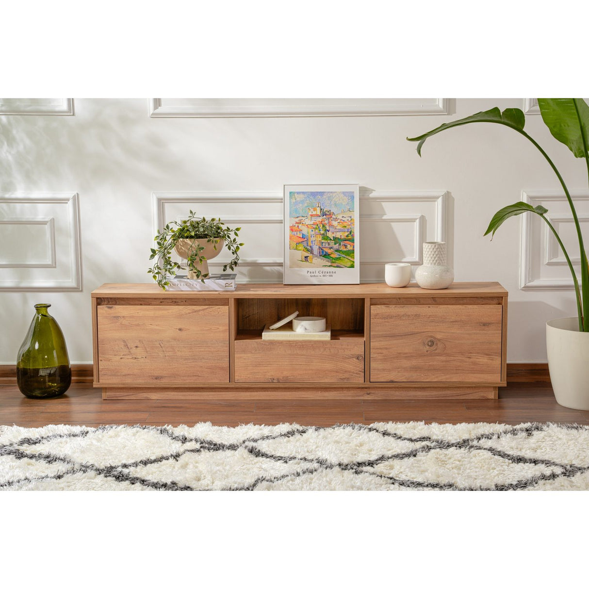 Vanguard (160 x 42 x 30 cm) TV-bänk Atlantic Pine