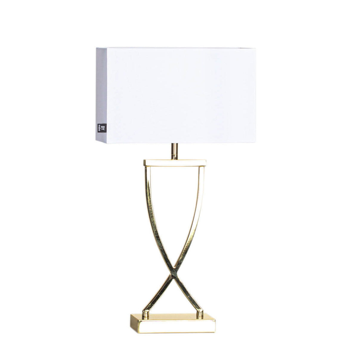 Omega Bordslampa 52 cm Mässing/Vit