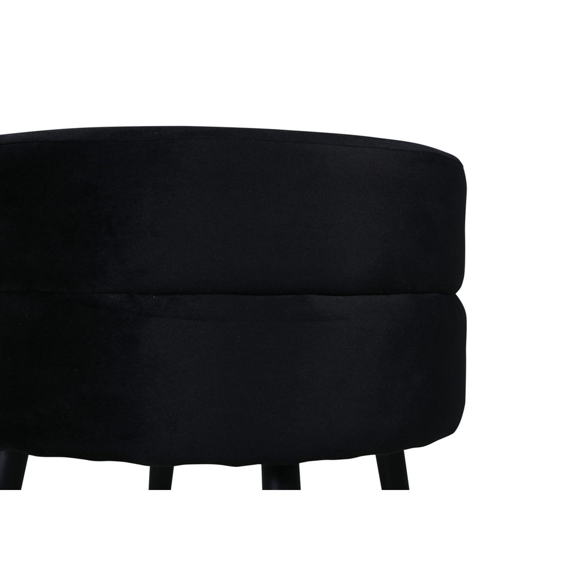 Pot Puff Svart, Polyestersammet