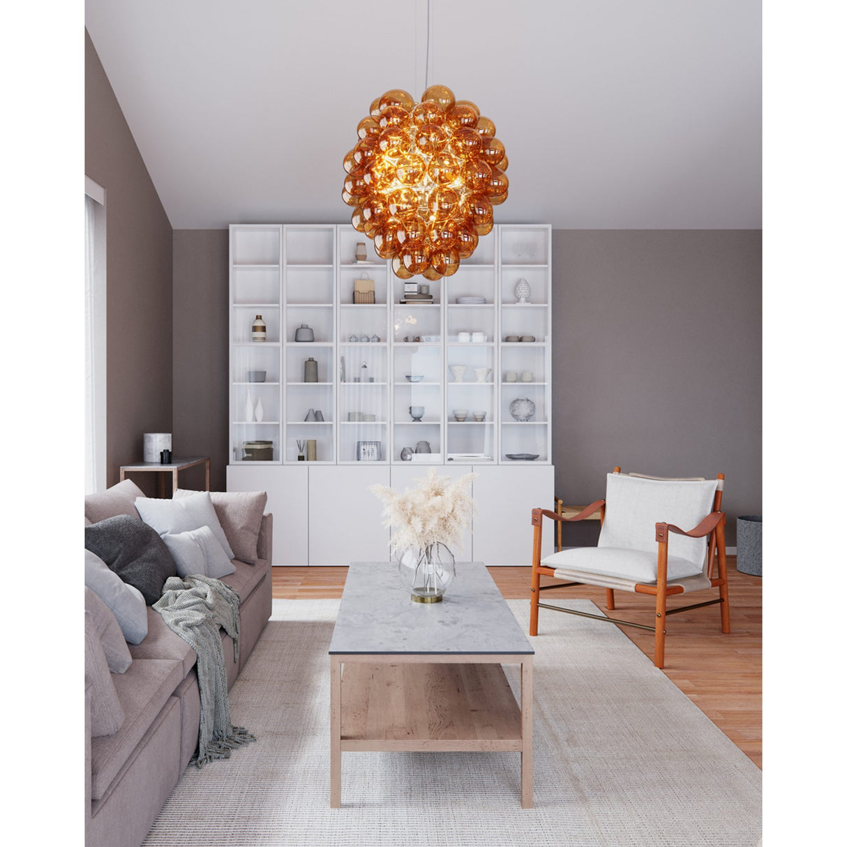 Deluxe Taklampa Konjak