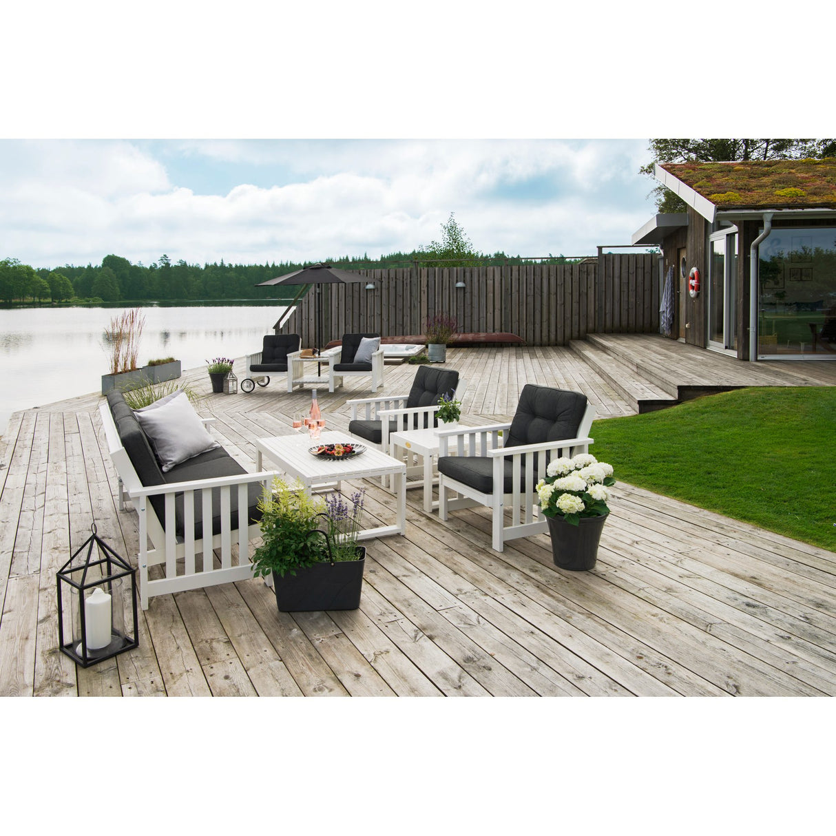 Gotland Utebord 60 x 120 cm Vit