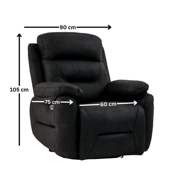 Angela Electric Reclinerfåtölj Svart