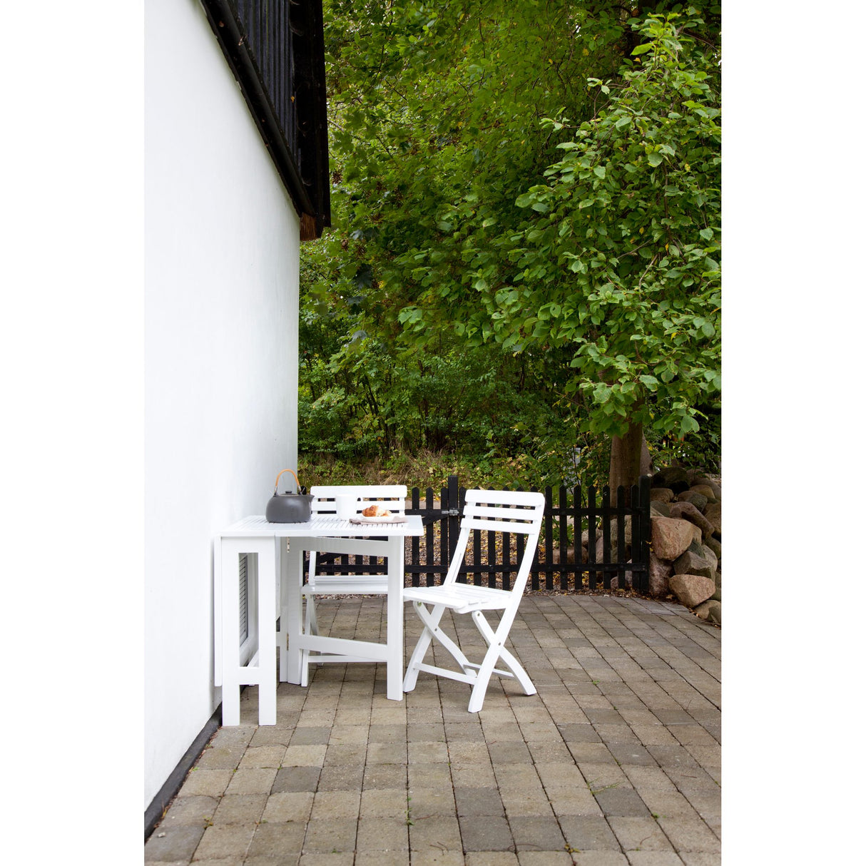 Clarish Trädgårdsstol Vit/Trä