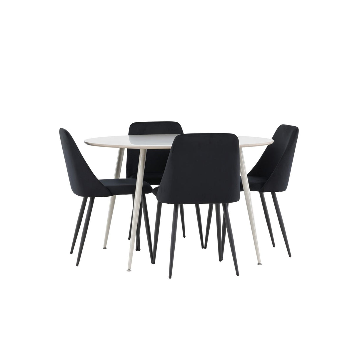 Plaza, Night Rund matgrupp Svart, Beige, ⌀120
