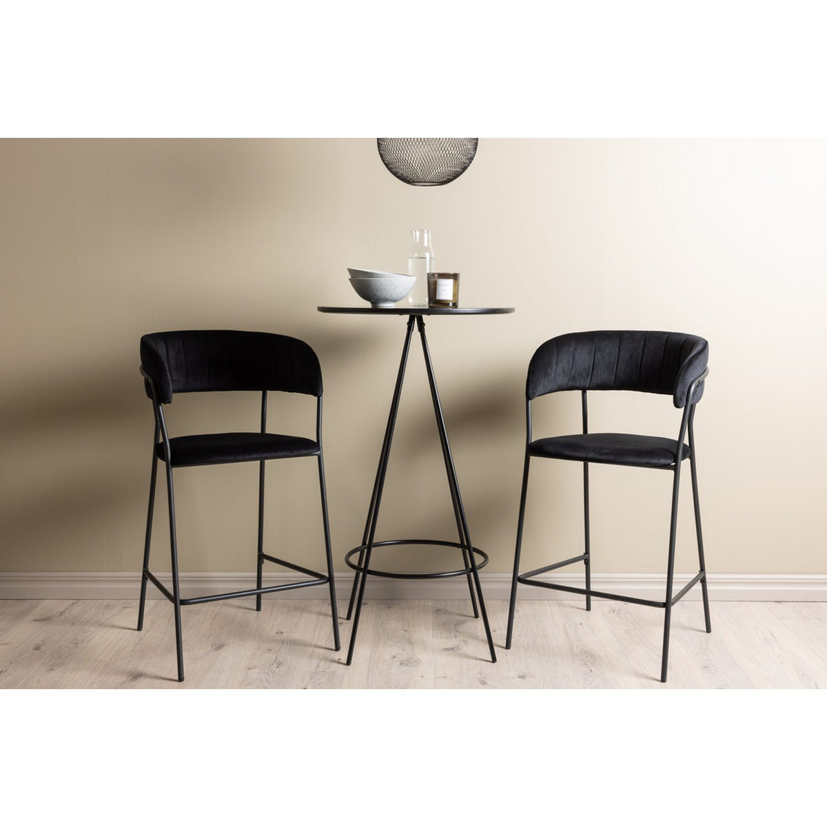 Bistro, Lui Rund matgrupp Svart, Svart, ⌀60