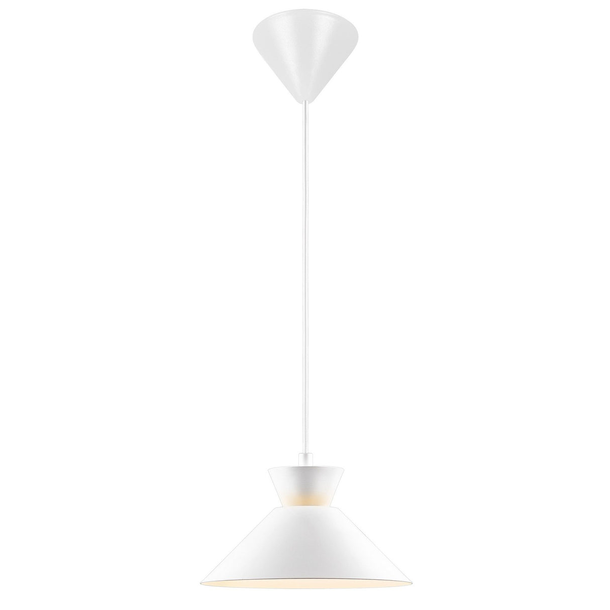 Dial Taklampa 25 cm, Vit