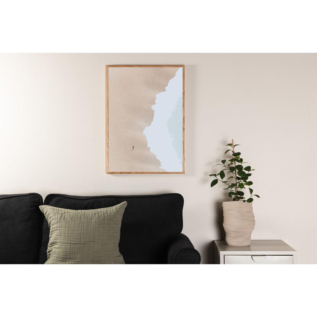 Strand Poster Beige, 21 x 30 cm