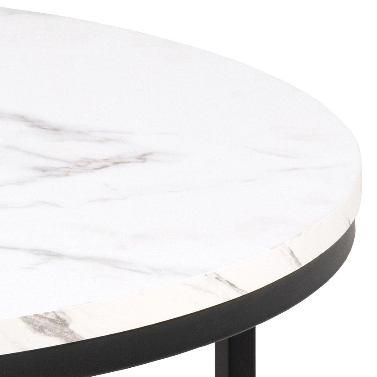 Gilbert Soffbord Rund 80 cm Vit Granada
