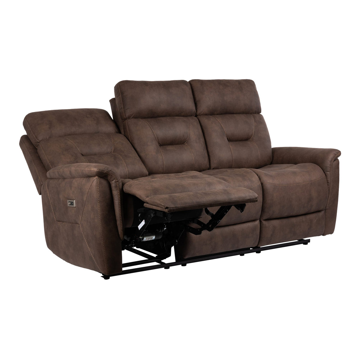 Johan 3-Sits Reclinersoffa Elektrisk Brun