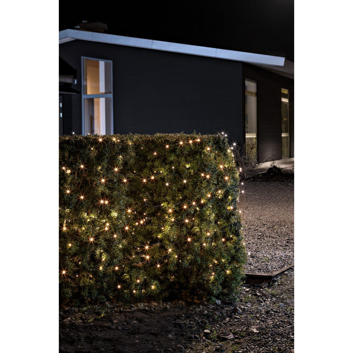 LED Skymningssensor och timer 6/9h Ljusslinga Ute Amber/Svart Kabel, 240 Lampor (23.9m)
