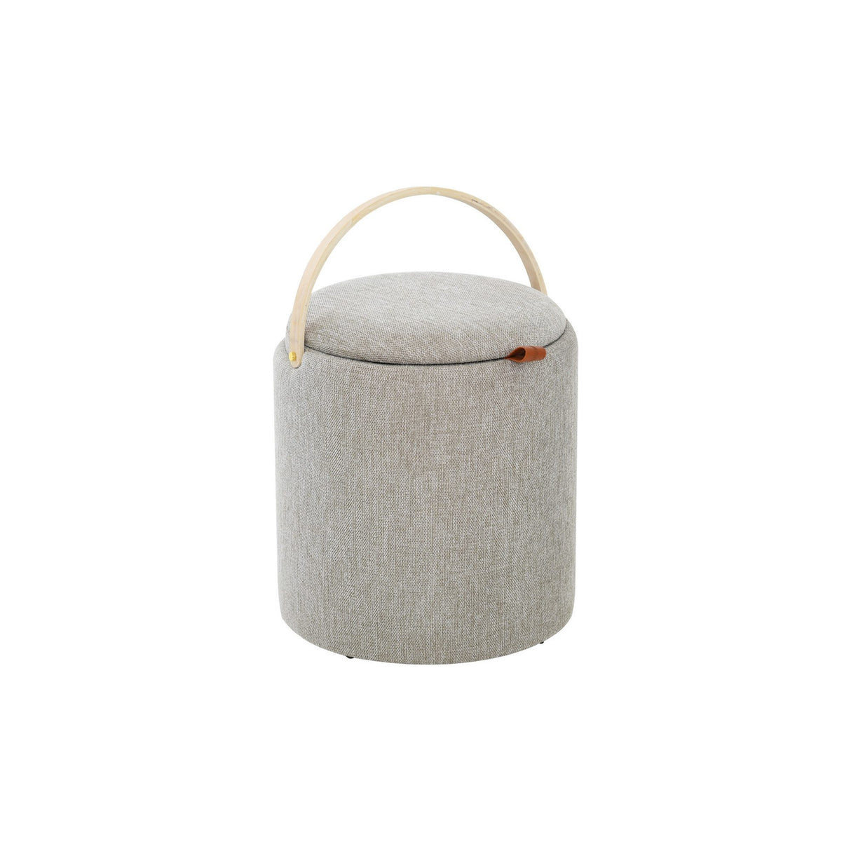 Lykke Puff Trähandtag Grå/brun