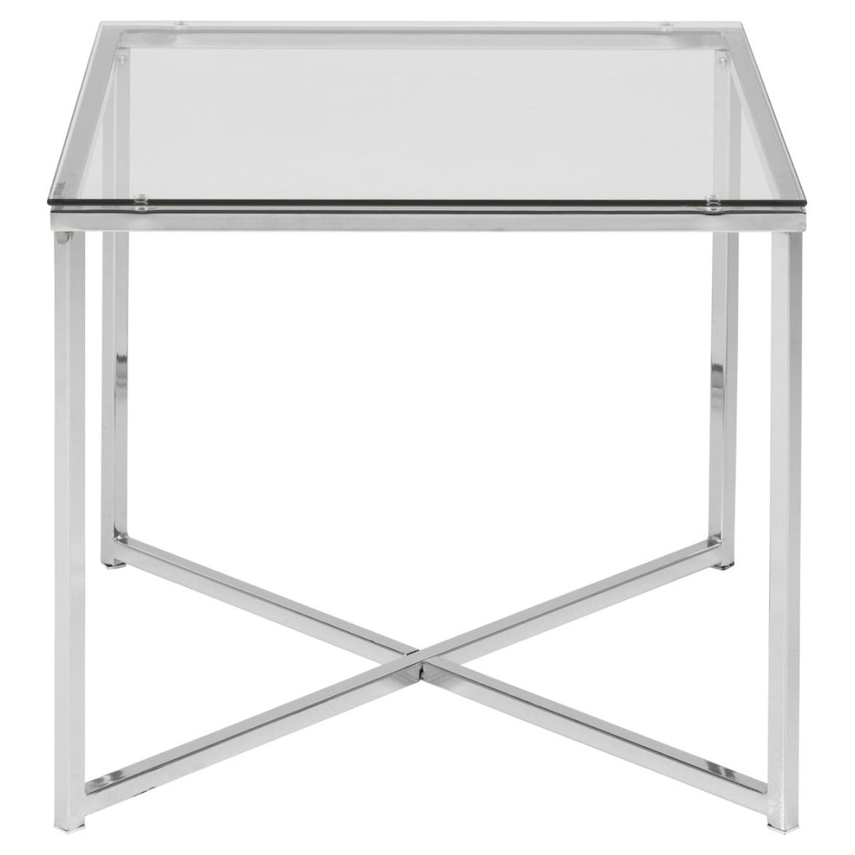 Cross Sidobord 50x50 cm Krom