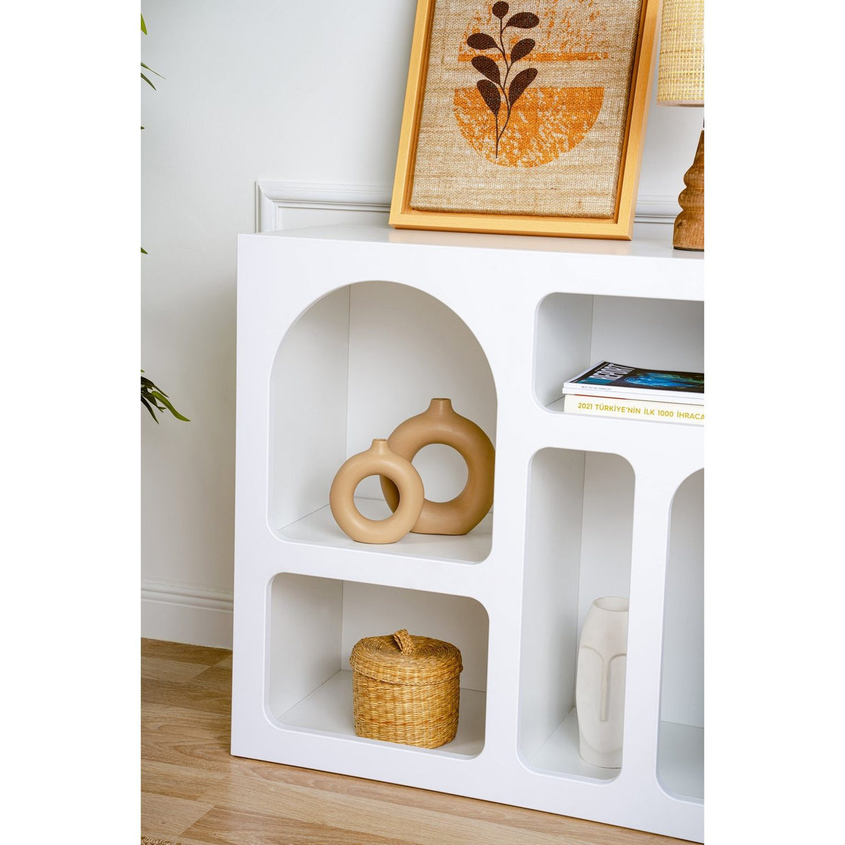 Suva (80 x 74 x 37 cm) Konsolbord Vit