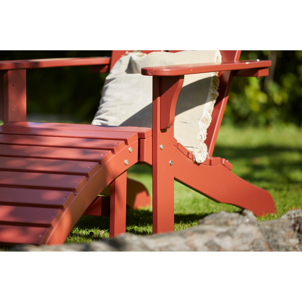 Tennessee Utesidobord Ø50 cm Röd