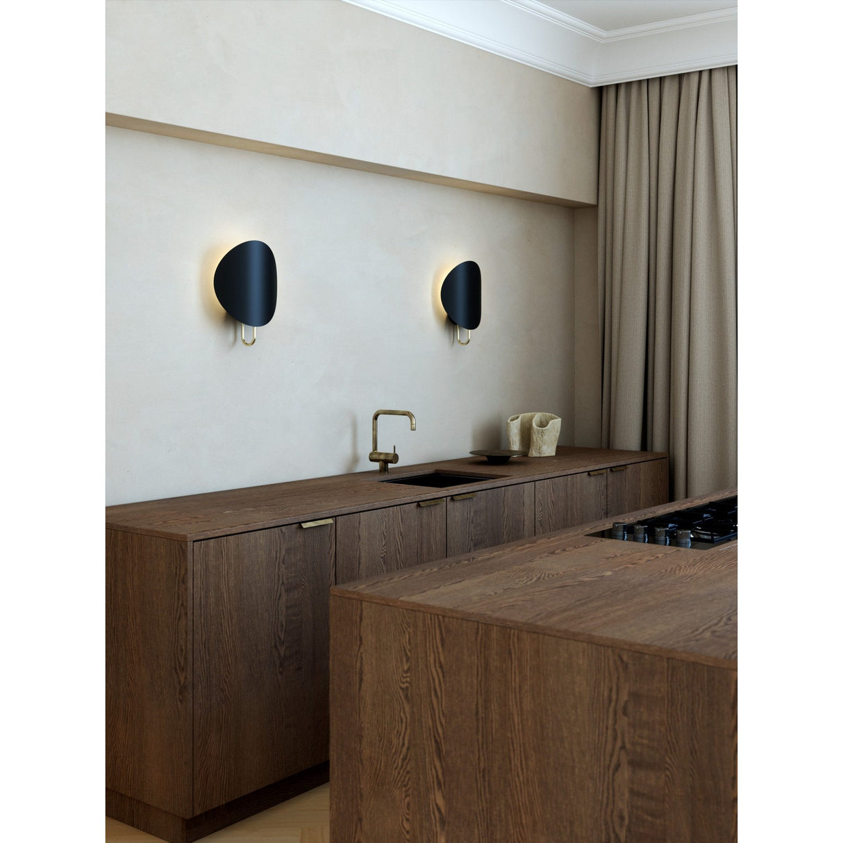 Spargo Vägglampa Svart/Mässing