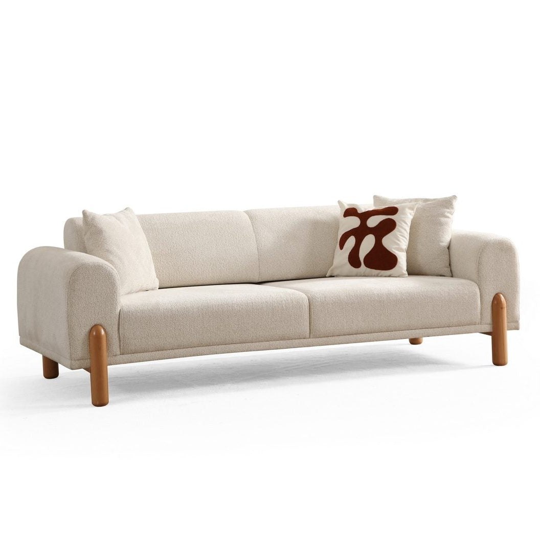 Mia 3-sits bäddsoffa Creme