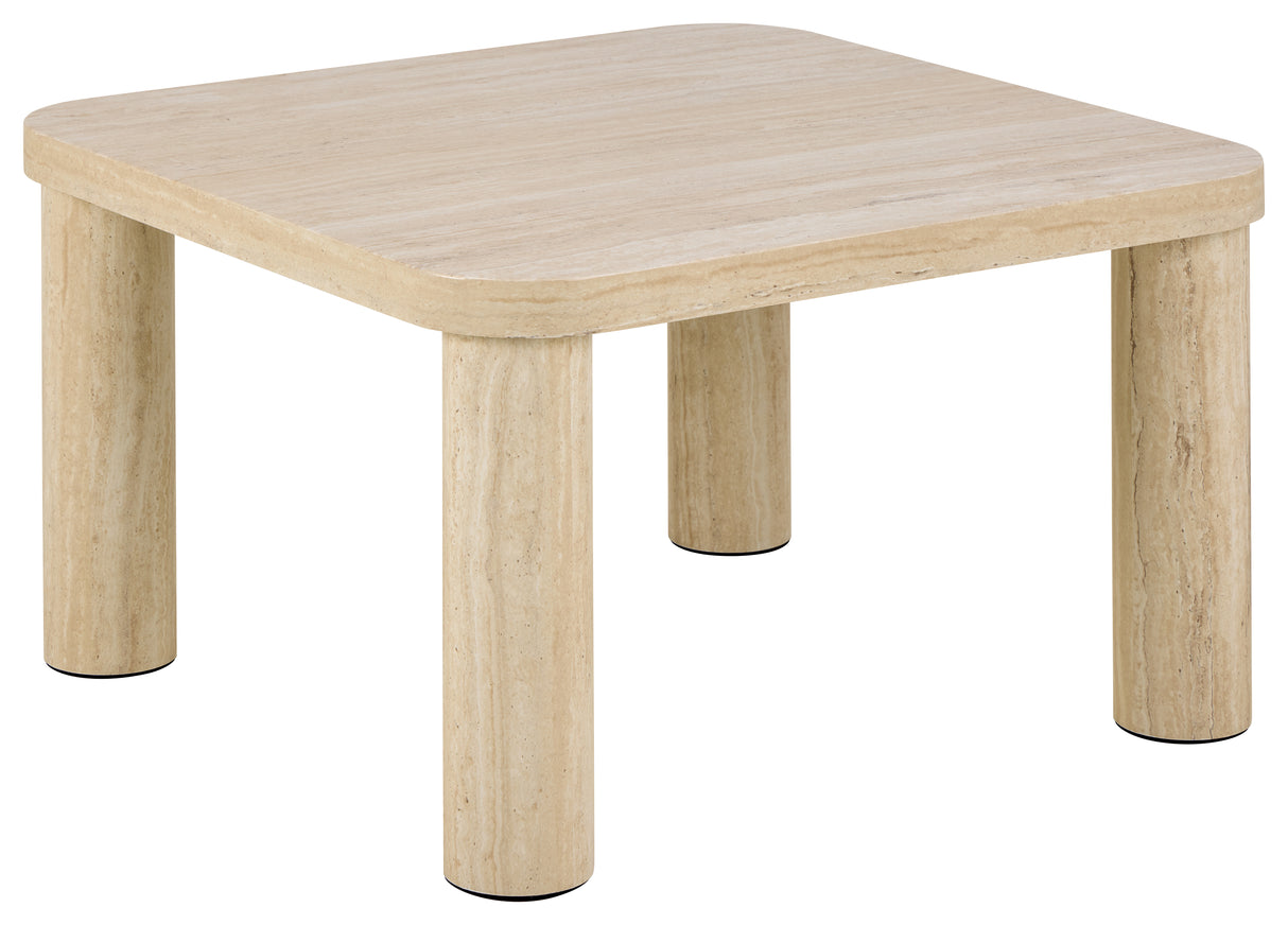 Pamela Soffbord 60x60 cm Travertin