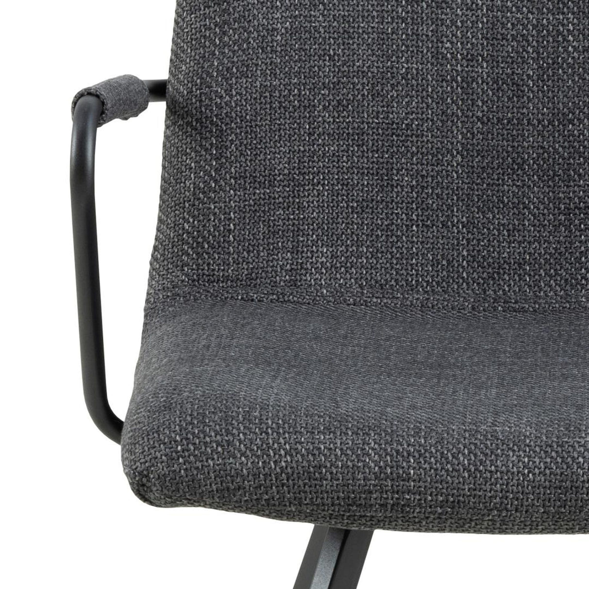 Selina Karmstol Basel tyg Mörkgrå