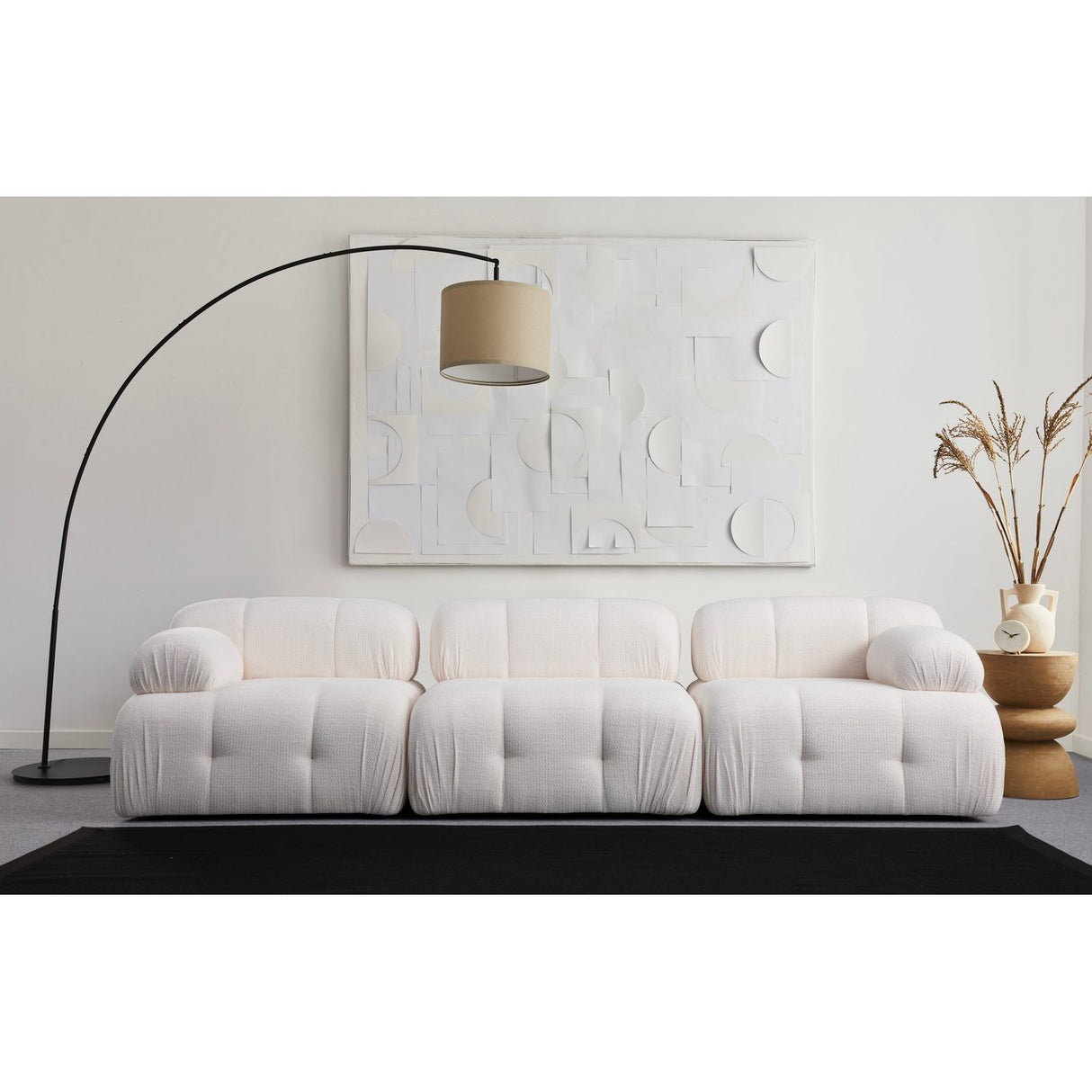 Siena 3 (290 x 95 x 75 cm) 3-sitssoffa Vit