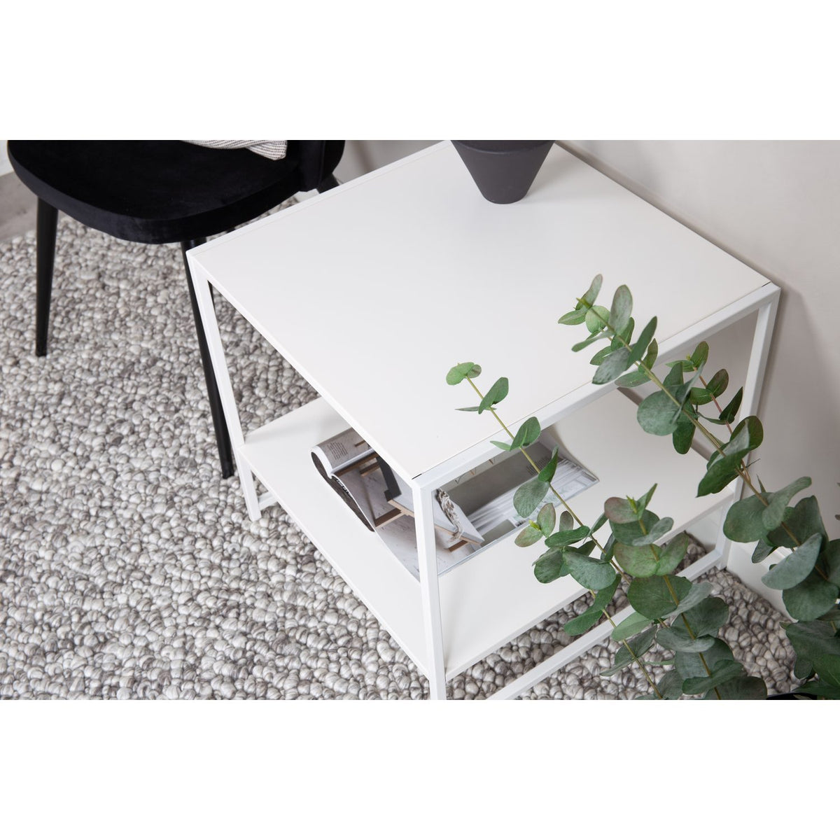 Staal Sidobord Vit