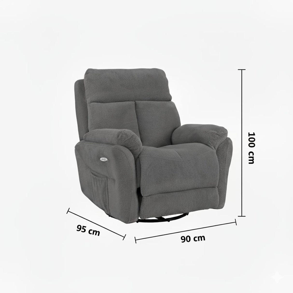Angela Electric Reclinerfåtölj Kräm