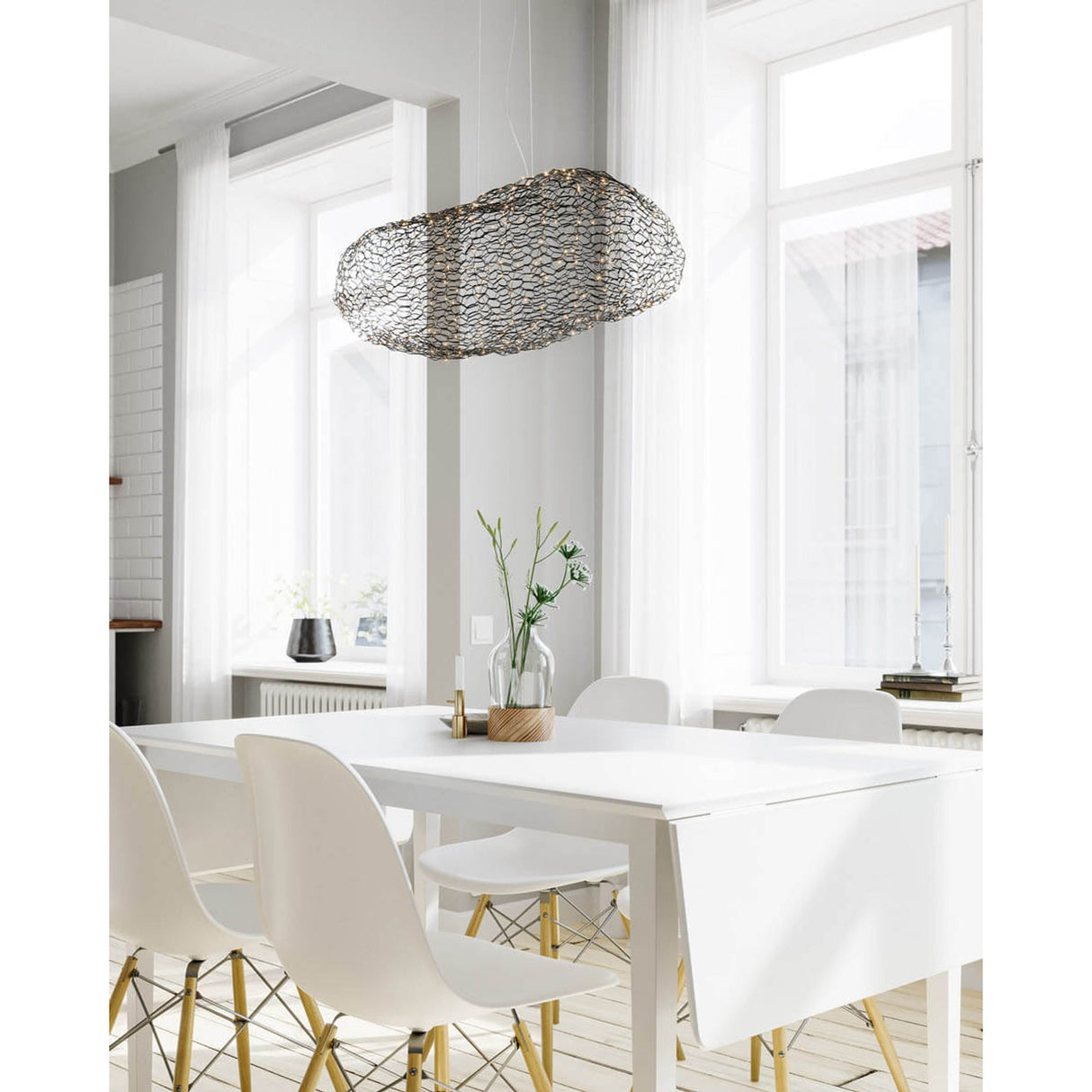 Hayden Taklampa 76 cm Svart matt