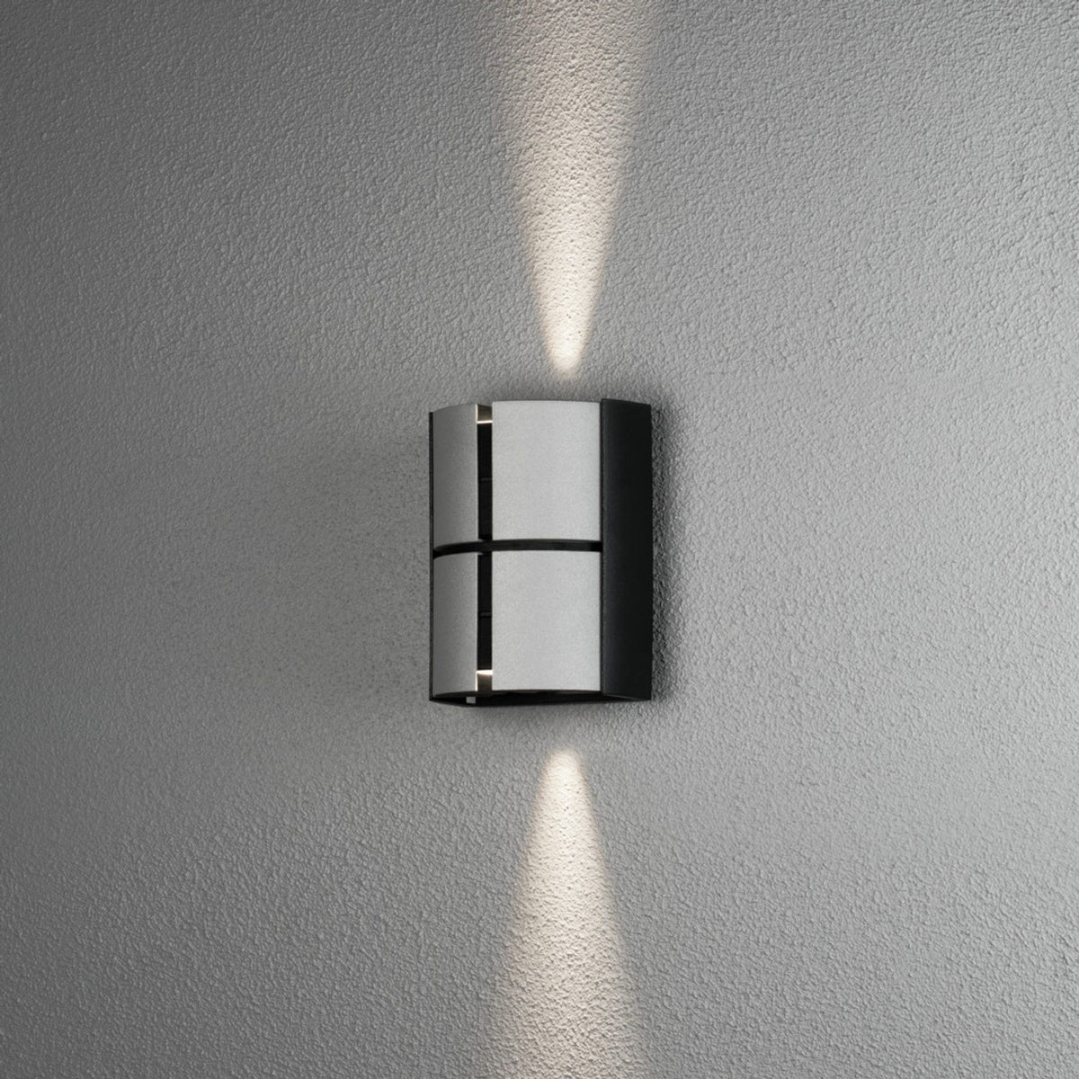 Vidar 2x5W LED Svart/Silver Vägglampa Ute