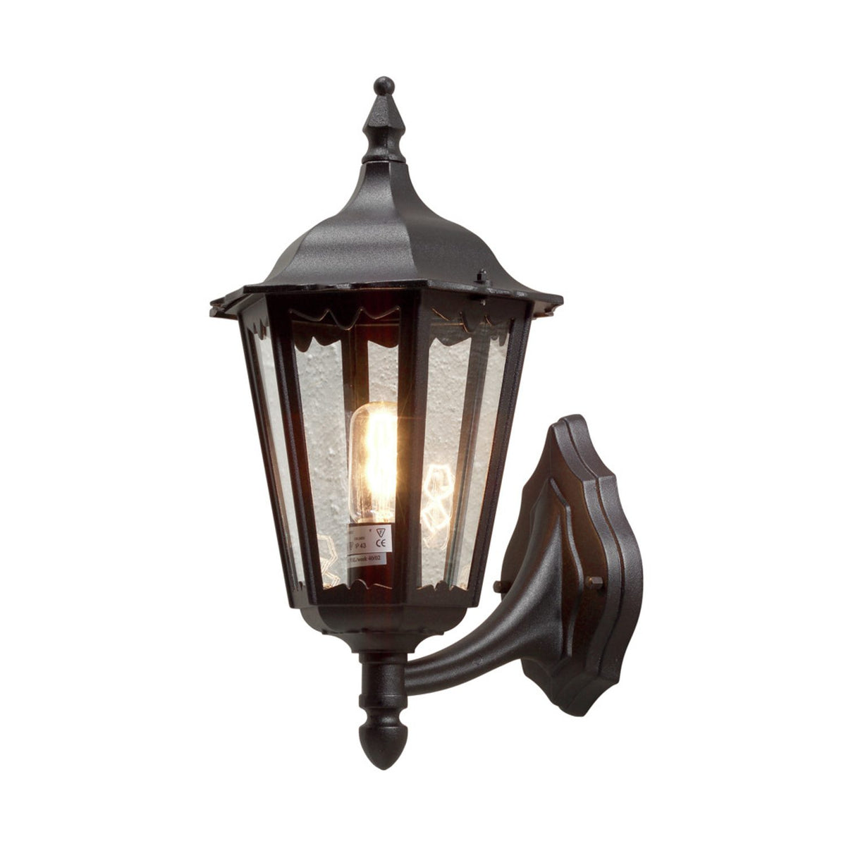 Firenze E27 Stor Vägglampa Ute Upp, Grön